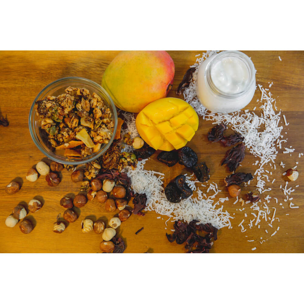 Part of Your Healthful Breakfast. Tropical Paradise GrainFreeNola - Paleo. Vegan. Gluten-Free Hand-crafted Granola