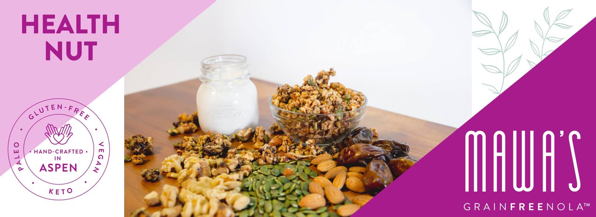 Mawa's GrainFreeNola -Health Nut Paleo, Vegan, Gluten-Free Granola
